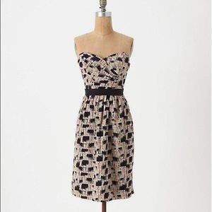 Anthropologie Blurred Shapes Convertible Dress